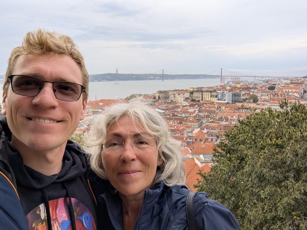 Selfi mit San Franzisko und Rio im Hintergrund