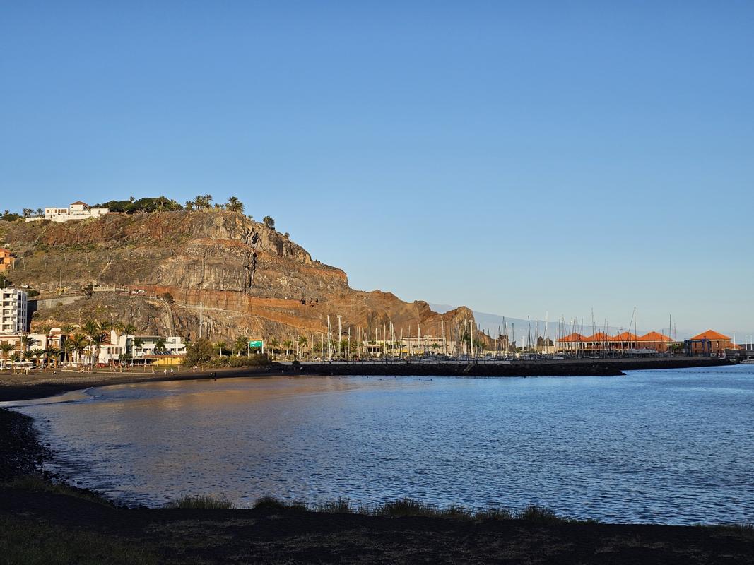 Der geschützte Hafen in San Sebastian