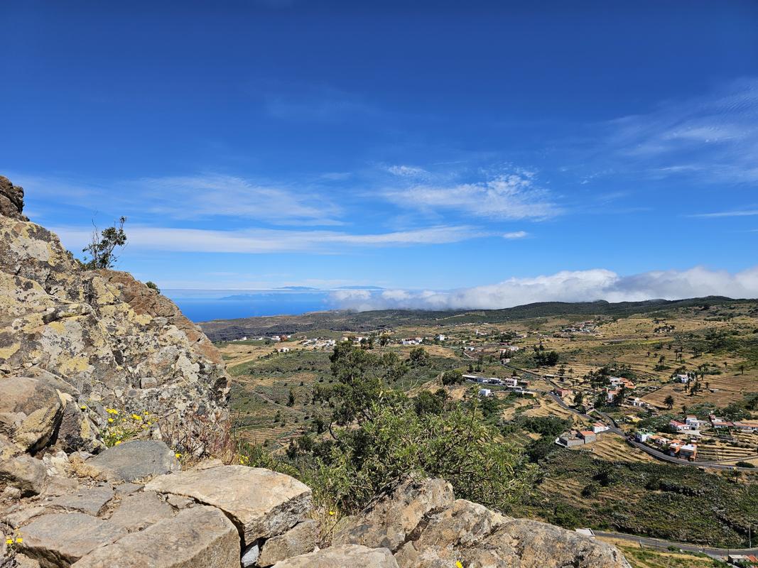 Die Aussicht auf La Palma ist beeindruckend.
