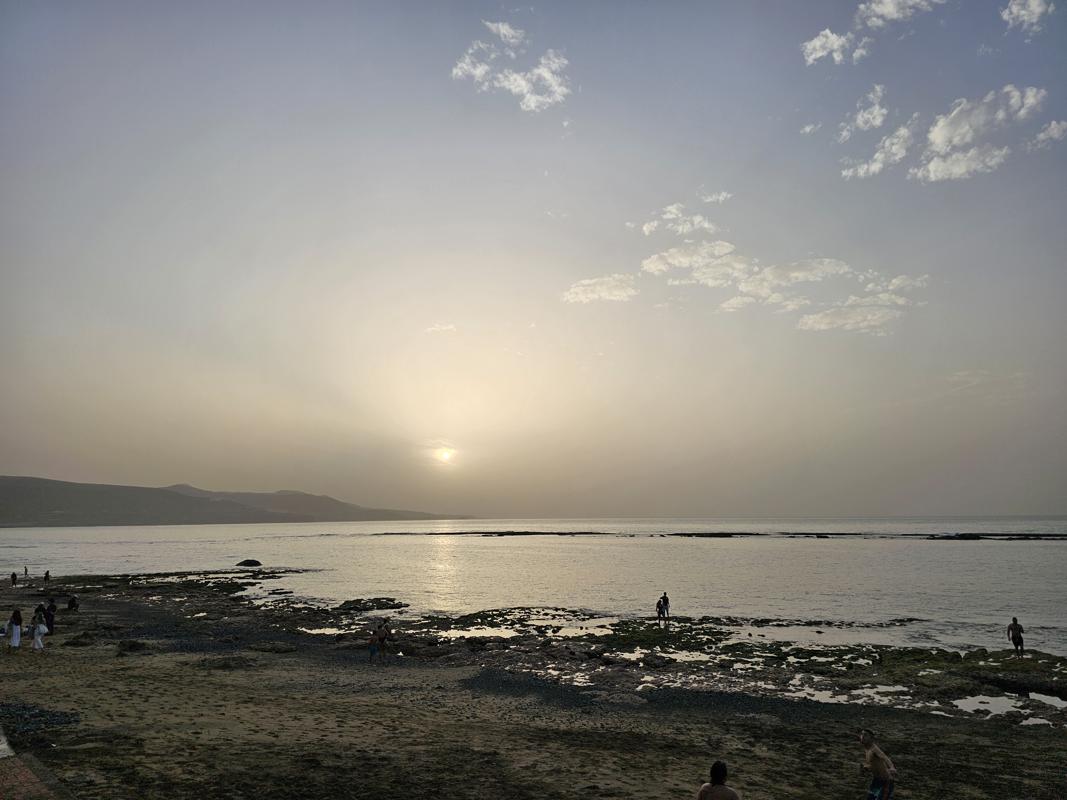 Sonnenuntergang am Strand de Las Canteras